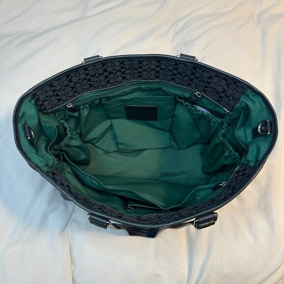 Coach Signature Multifunction Large Travel Tote Baby Diaper Bag - Picture 6 of 13